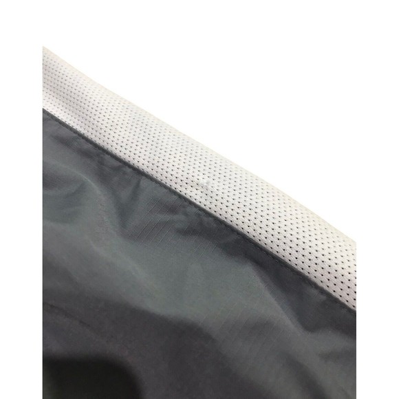 Nike Sportswear Zip Jacket Track Mesh Gray White Stripe Large L 14 16 - Picture 14 of 14